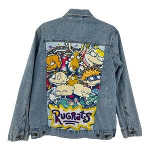 Retro Nickelodeon Rugrats Demin Jean Jacket Medium New